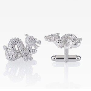 Shanghai Tang Sterling Silver Dragon Cufflinks